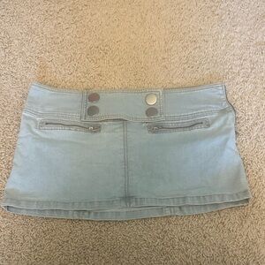 Urban Outfitters Denim Mini Skirt with Button Detail